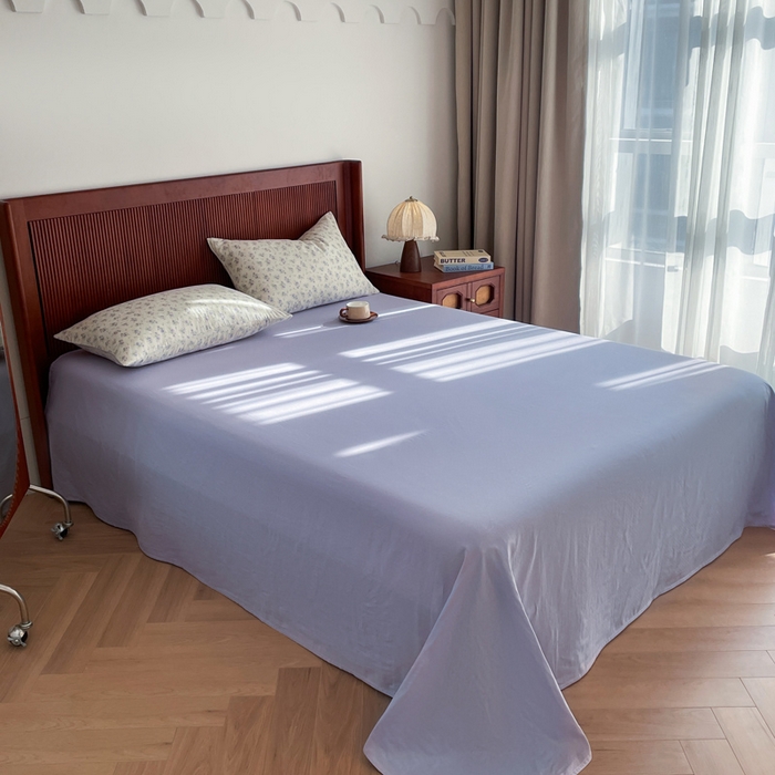 91家纺网 家纺一手货源 找家纺 典曼家纺 2025新款A类母婴级抗菌有氧双层纱亲肤小清新印花三件套四件套 寻意花海