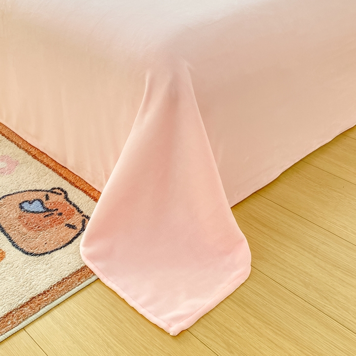 91家纺网 家纺一手货源 找家纺 红日子纺织品 2025新款高克重牛奶绒印花四件套 花儿与龙