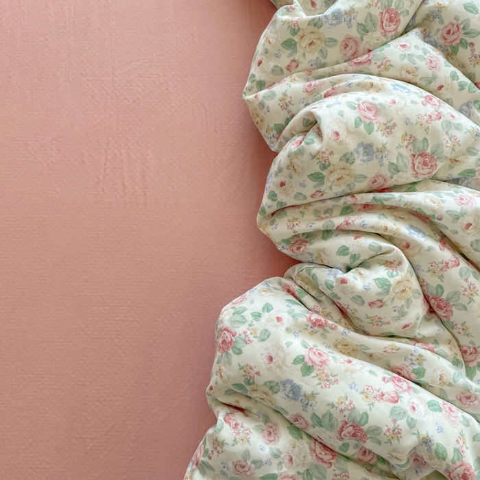 典曼家纺 2025新款A类母婴级抗菌有氧双层纱亲肤小清新印花三件套四件套 惠仁