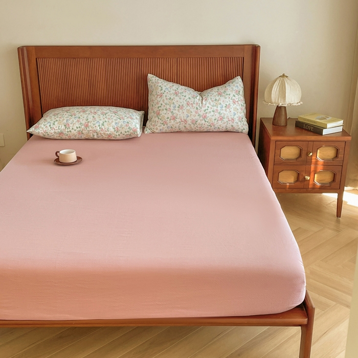 91家纺网 家纺一手货源 找家纺 典曼家纺 2025新款A类母婴级抗菌有氧双层纱亲肤小清新印花三件套四件套 惠仁