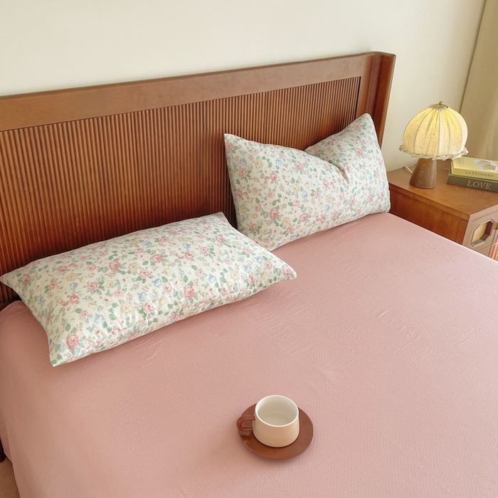 91家纺网 家纺一手货源 找家纺 典曼家纺 2025新款A类母婴级抗菌有氧双层纱亲肤小清新印花三件套四件套 惠仁