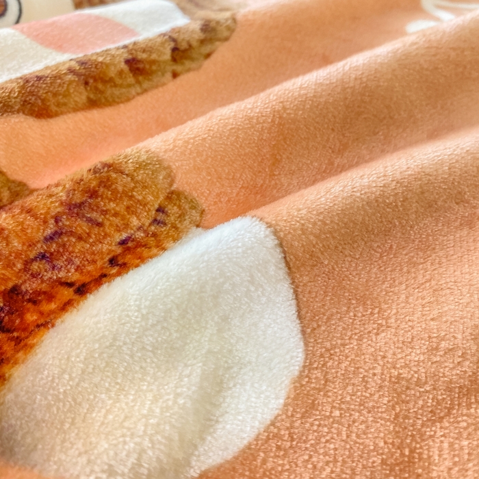 91家纺网 家纺一手货源 找家纺 红日子纺织品 2025新款高克重牛奶绒印花四件套 拉咕咕