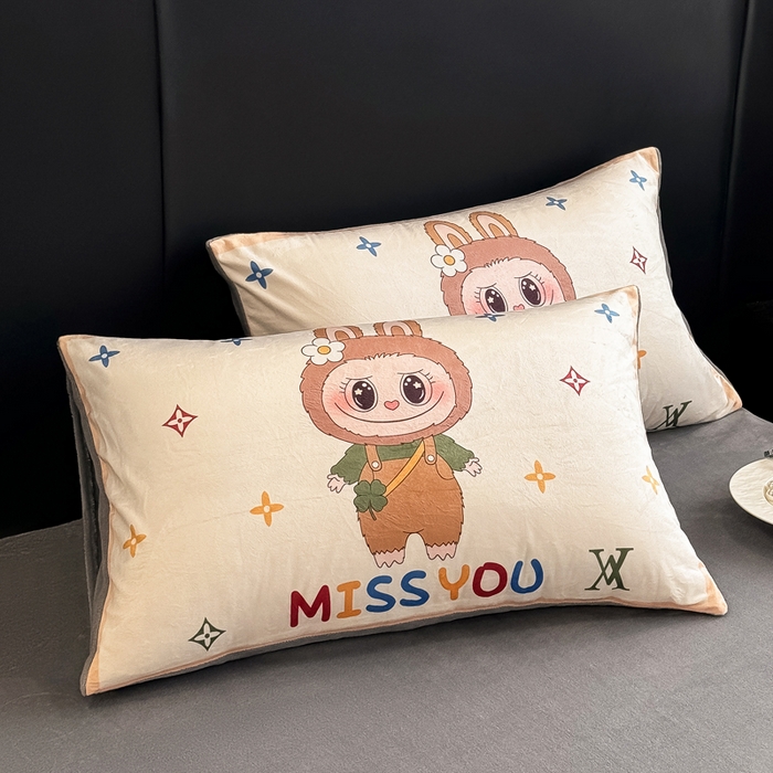 91家纺网 家纺一手货源 找家纺 （总）色鬼布艺高端家居主号 2025秋冬新款宝宝绒牛奶绒单枕套