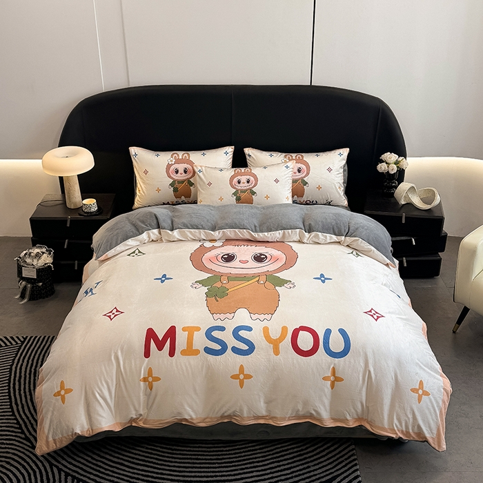 （总）色鬼布艺高端家居主号 2025秋冬新款宝宝绒牛奶绒四件套提供买家秀