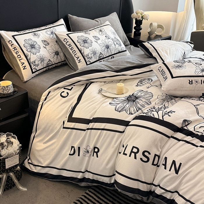 91家纺网 家纺一手货源 找家纺 色鬼布艺高端家居主号 2025秋冬新款宝宝绒牛奶绒四件套提供买家秀 迪欧