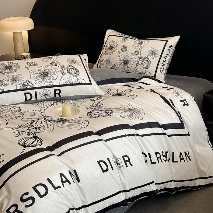 91家纺网 家纺一手货源 找家纺 色鬼布艺高端家居主号 2025秋冬新款宝宝绒牛奶绒四件套提供买家秀 迪欧