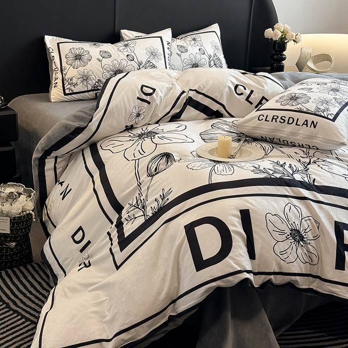 91家纺网 家纺一手货源 找家纺 色鬼布艺高端家居主号 2025秋冬新款宝宝绒牛奶绒四件套提供买家秀 迪欧