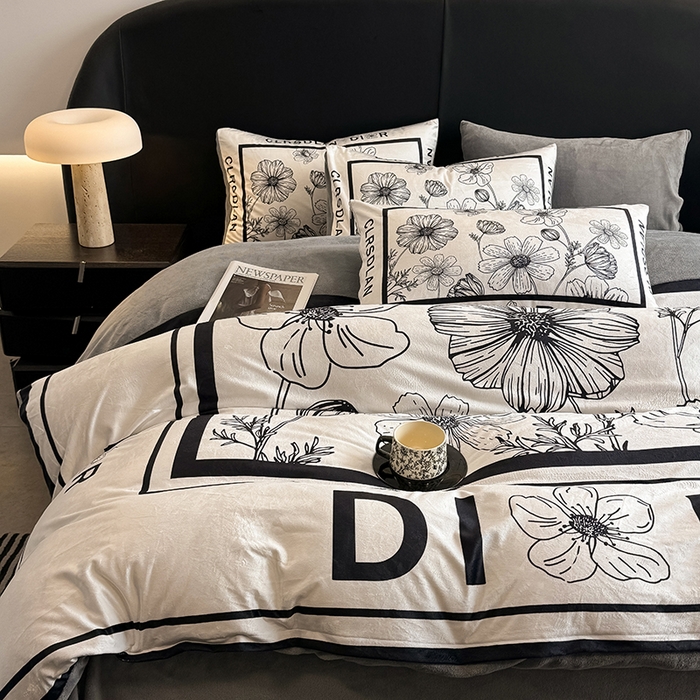 91家纺网 家纺一手货源 找家纺 色鬼布艺高端家居主号 2025秋冬新款宝宝绒牛奶绒四件套提供买家秀 迪欧