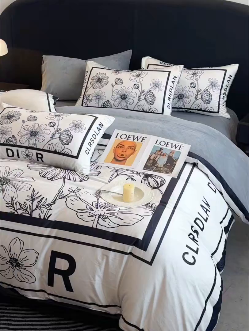 91家纺网 家纺一手货源 找家纺 色鬼布艺高端家居主号 2025秋冬新款宝宝绒牛奶绒四件套提供买家秀 迪欧