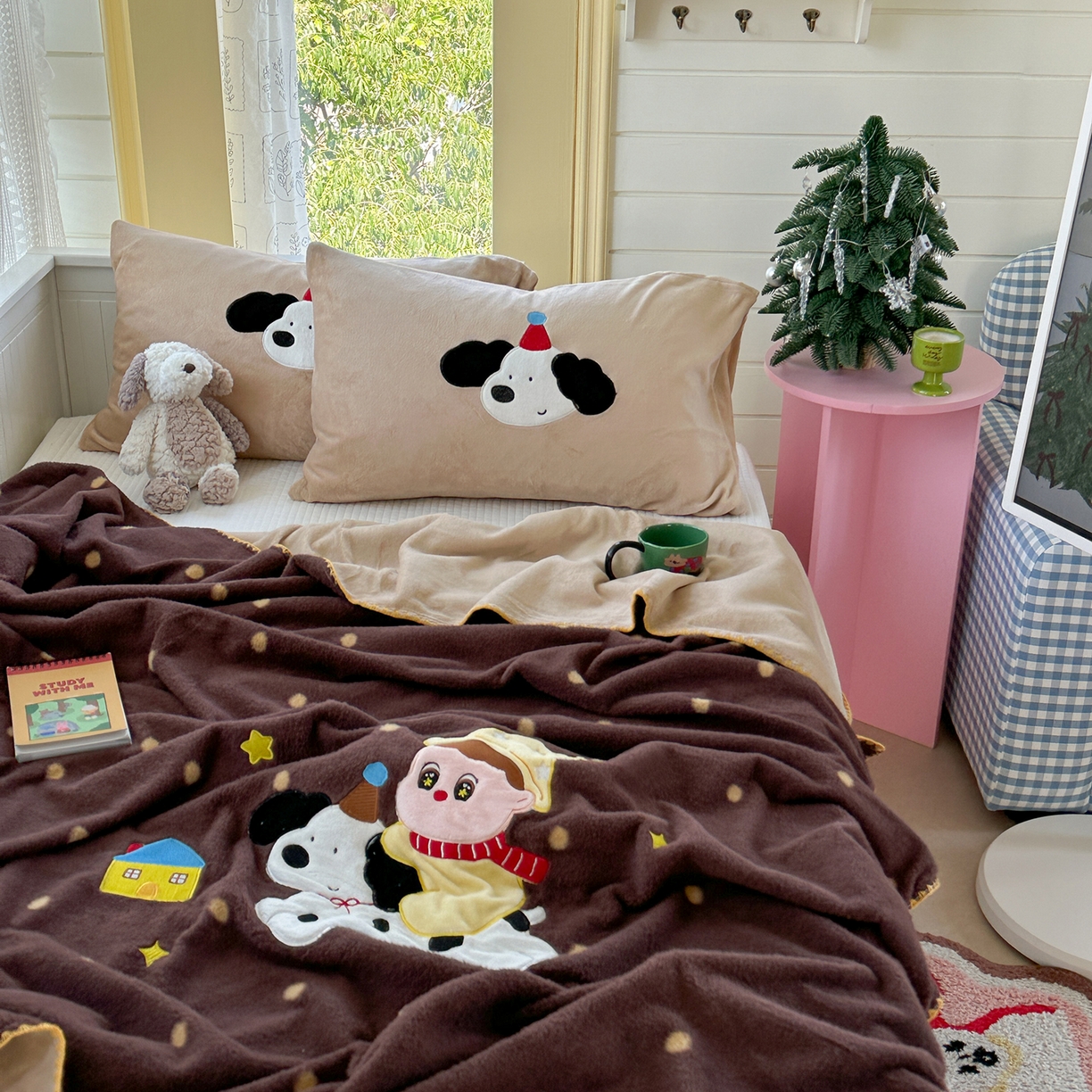 91家纺网 家纺一手货源 找家纺 （总）柚子YOUTH 2025新款牛奶绒羊绒多功能毯毯子