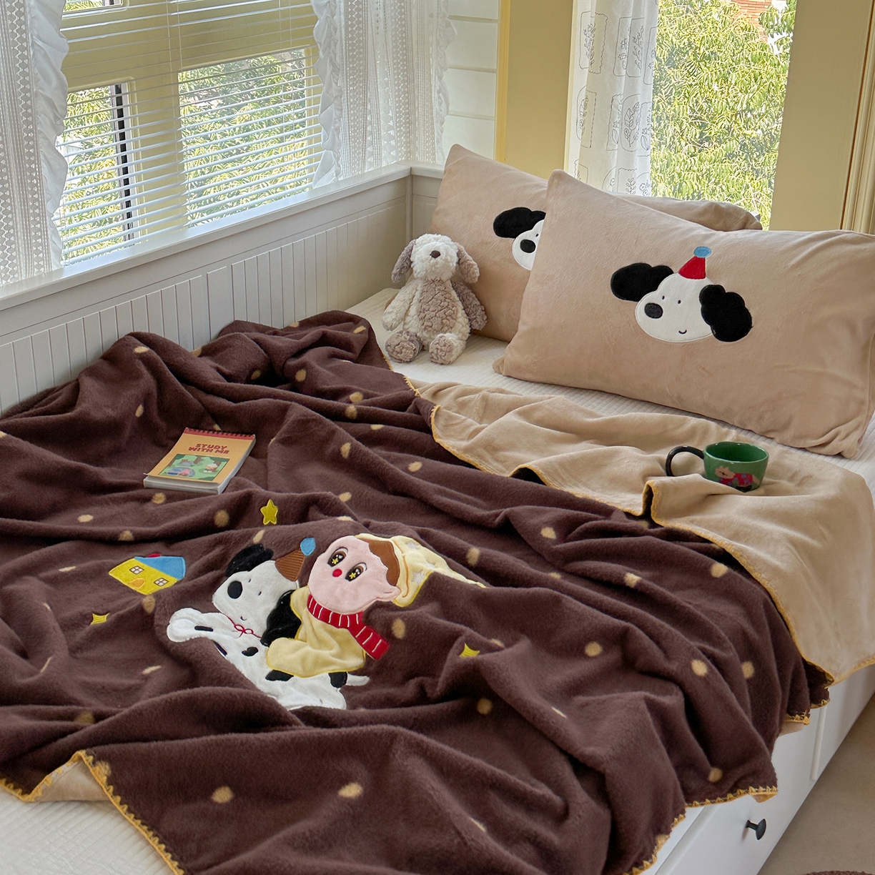 91家纺网 家纺一手货源 找家纺 （总）柚子YOUTH 2025新款牛奶绒羊绒多功能毯毯子