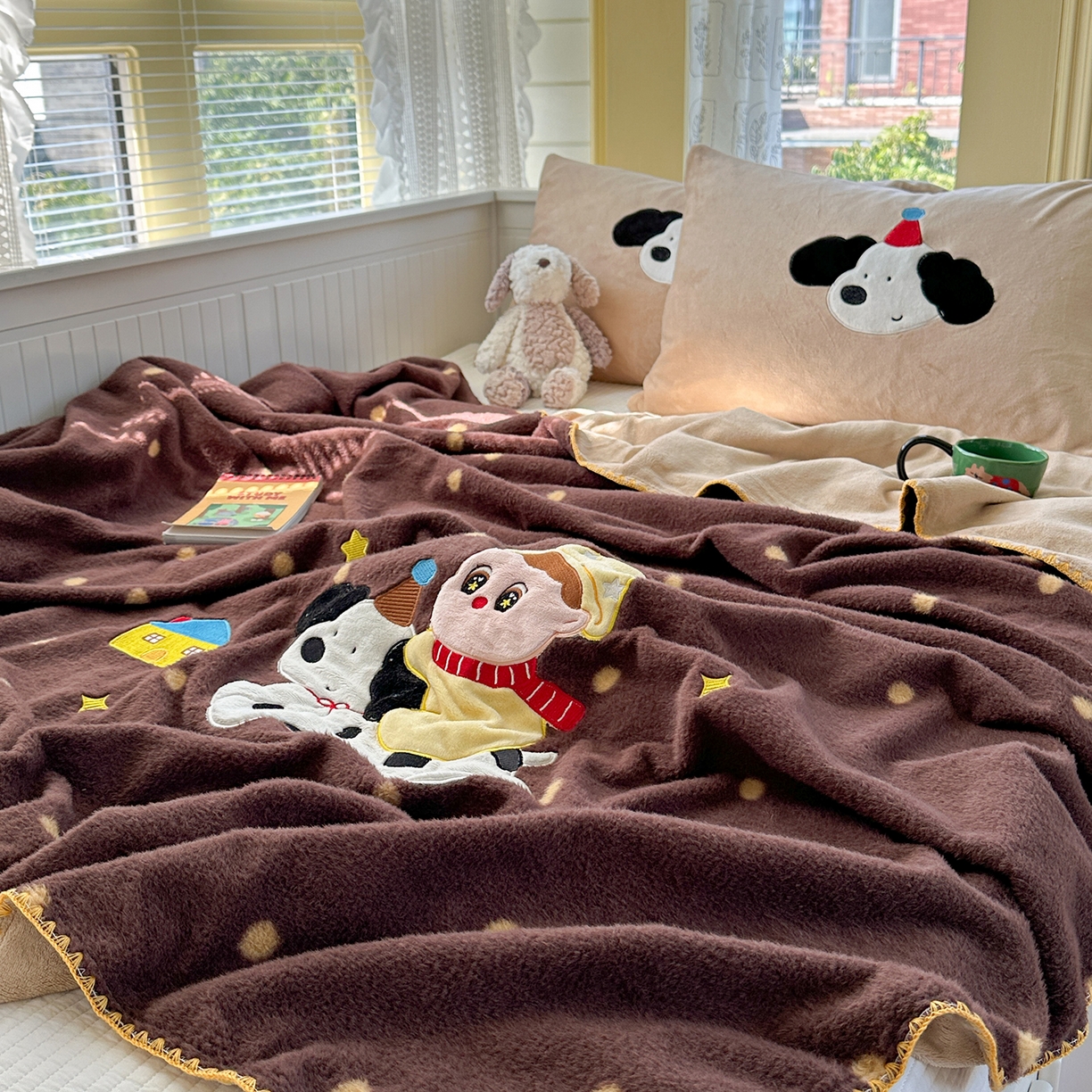 91家纺网 家纺一手货源 找家纺 （总）柚子YOUTH 2025新款牛奶绒羊绒多功能毯毯子