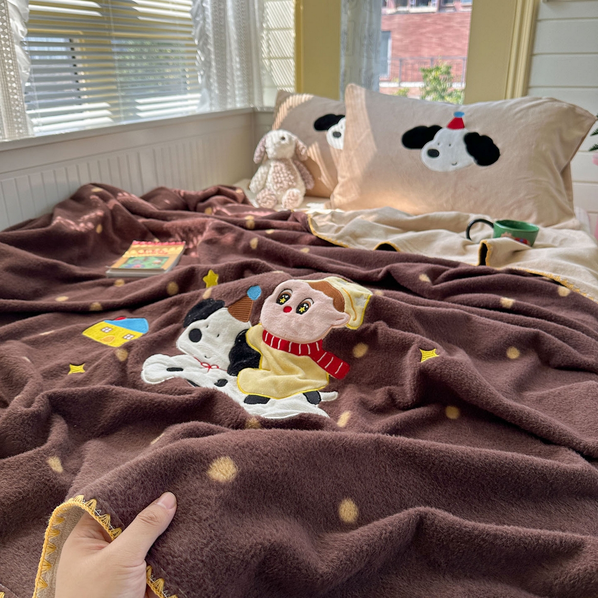 91家纺网 家纺一手货源 找家纺 （总）柚子YOUTH 2025新款牛奶绒羊绒多功能毯毯子