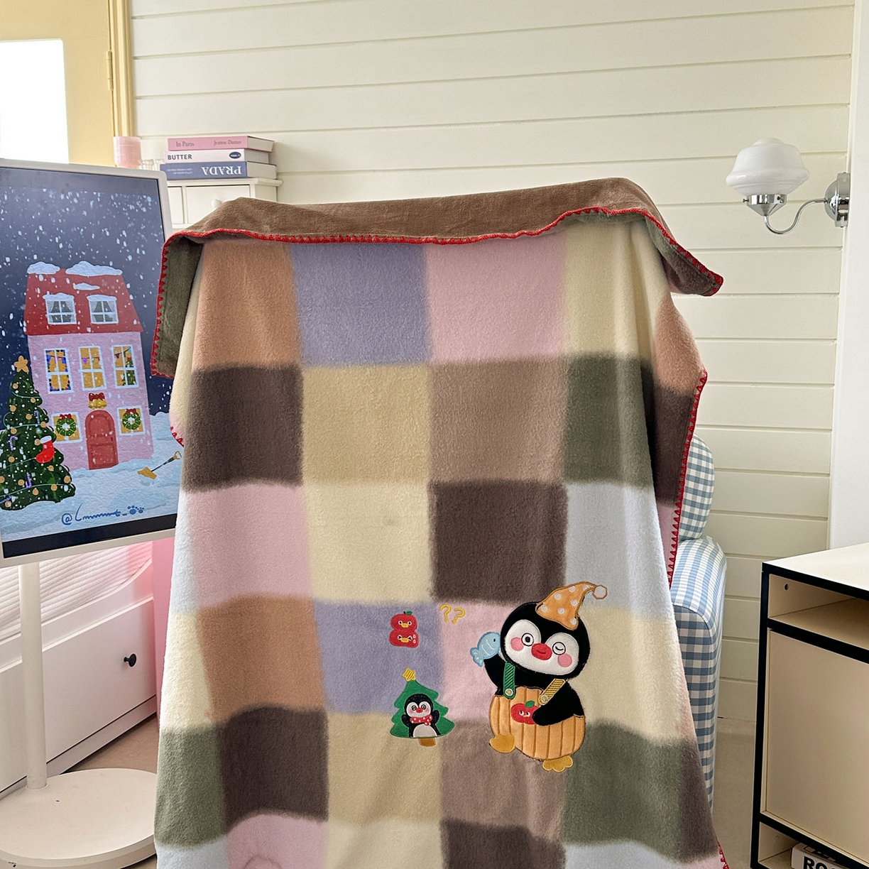 91家纺网 家纺一手货源 找家纺 （总）柚子YOUTH 2025新款牛奶绒羊绒多功能毯毯子