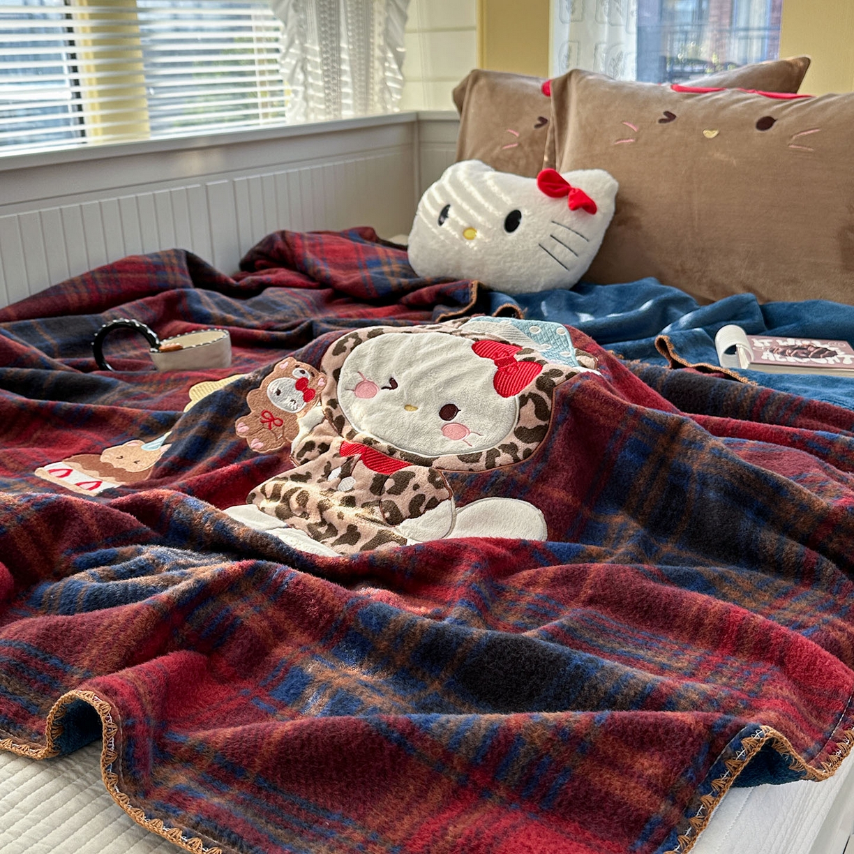 91家纺网 家纺一手货源 找家纺 柚子YOUTH 2025新款牛奶绒羊绒多功能毯毯子 豹纹猫