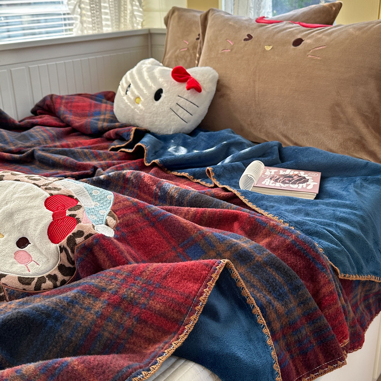 91家纺网 家纺一手货源 找家纺 柚子YOUTH 2025新款牛奶绒羊绒多功能毯毯子 豹纹猫