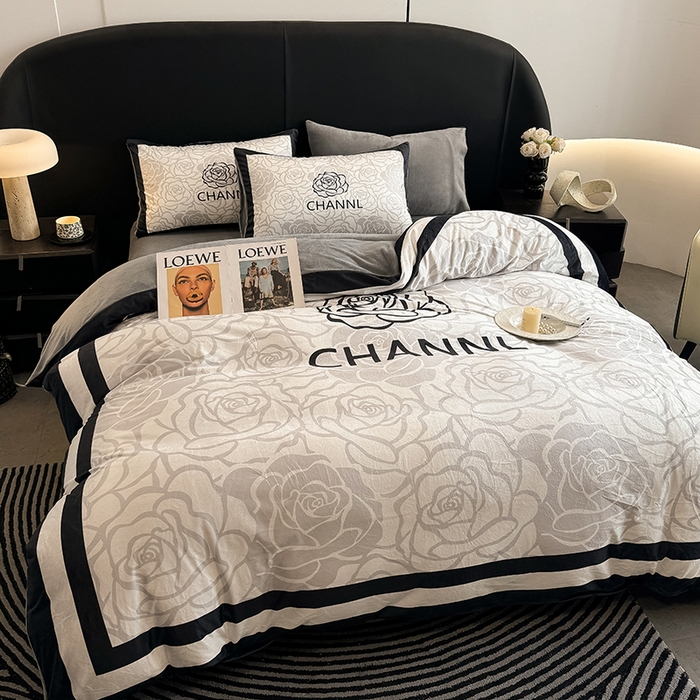 91家纺网 家纺一手货源 找家纺 色鬼布艺高端家居主号 2025秋冬新款宝宝绒牛奶绒四件套提供买家秀 香榭丽