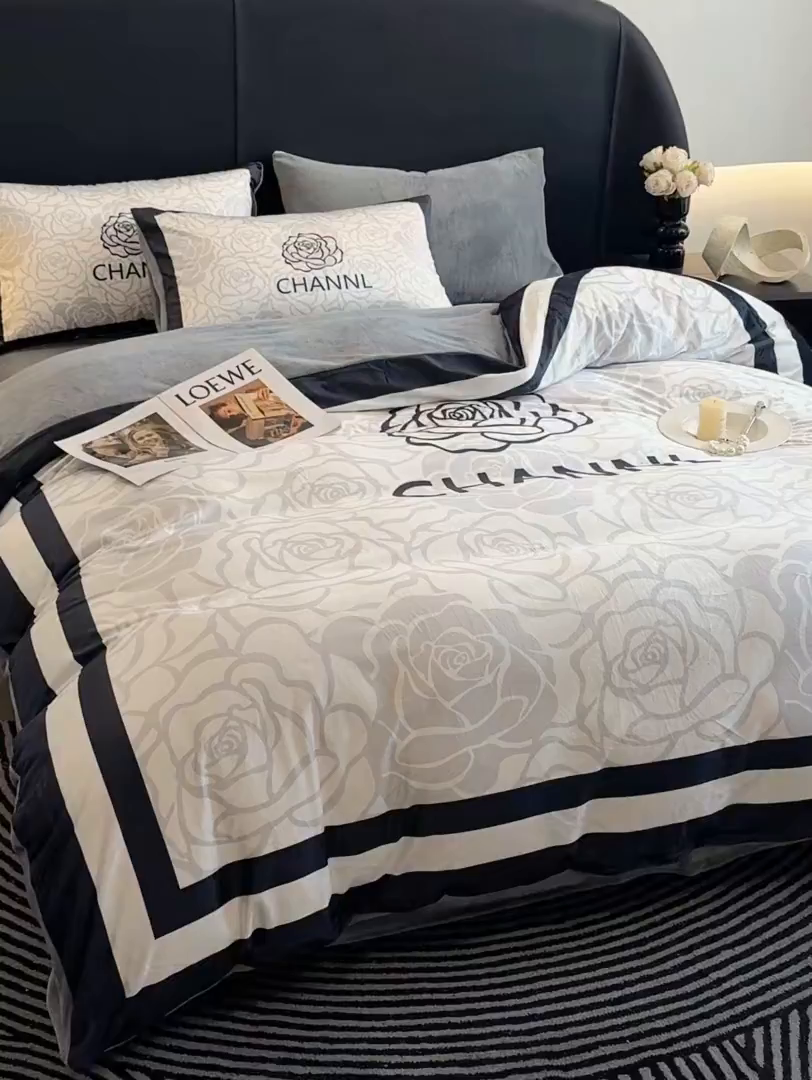 91家纺网 家纺一手货源 找家纺 色鬼布艺高端家居主号 2025秋冬新款宝宝绒牛奶绒四件套提供买家秀 香榭丽