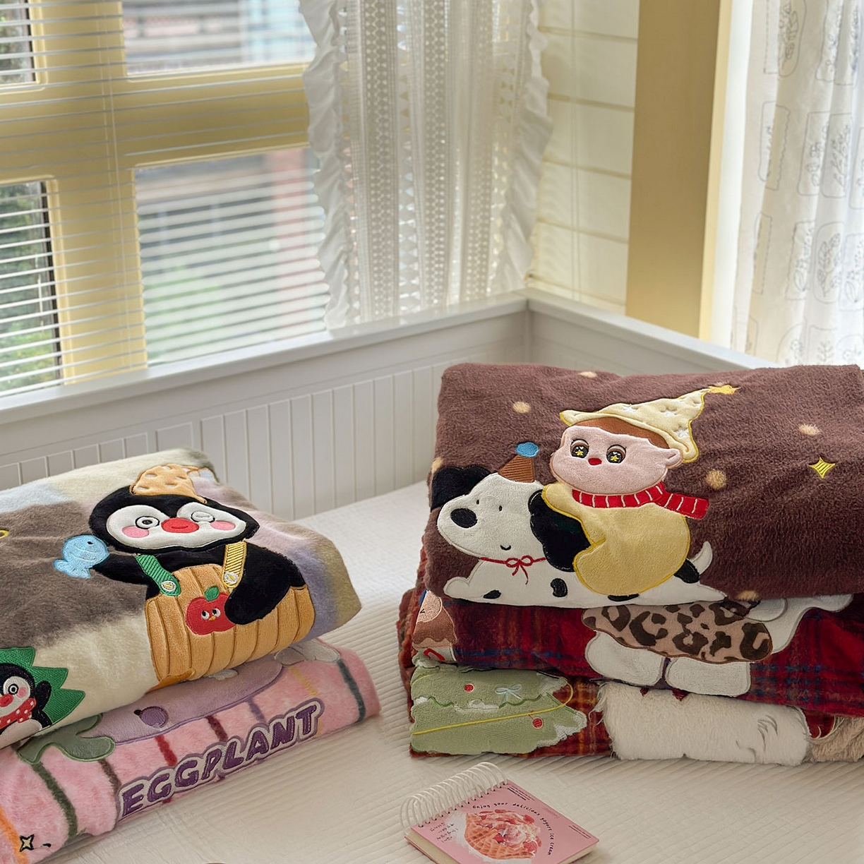 91家纺网 家纺一手货源 找家纺 柚子YOUTH 2025新款牛奶绒羊绒多功能毯毯子 组合