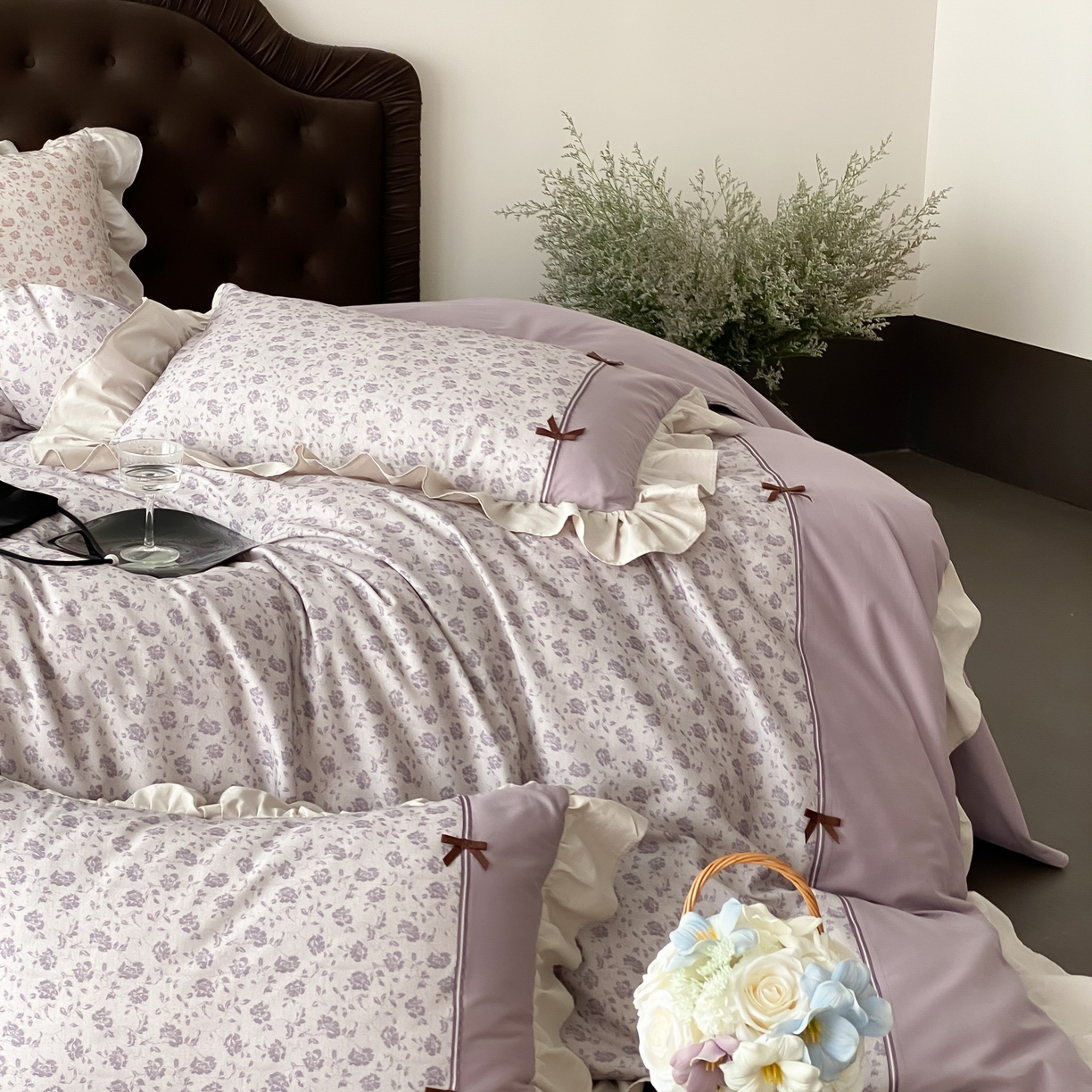 91家纺网 家纺一手货源 找家纺 （总）曼布缇 2025新款法式碎花加厚全棉纯棉磨毛四件套珍妮（会员减20，券后控价358起）