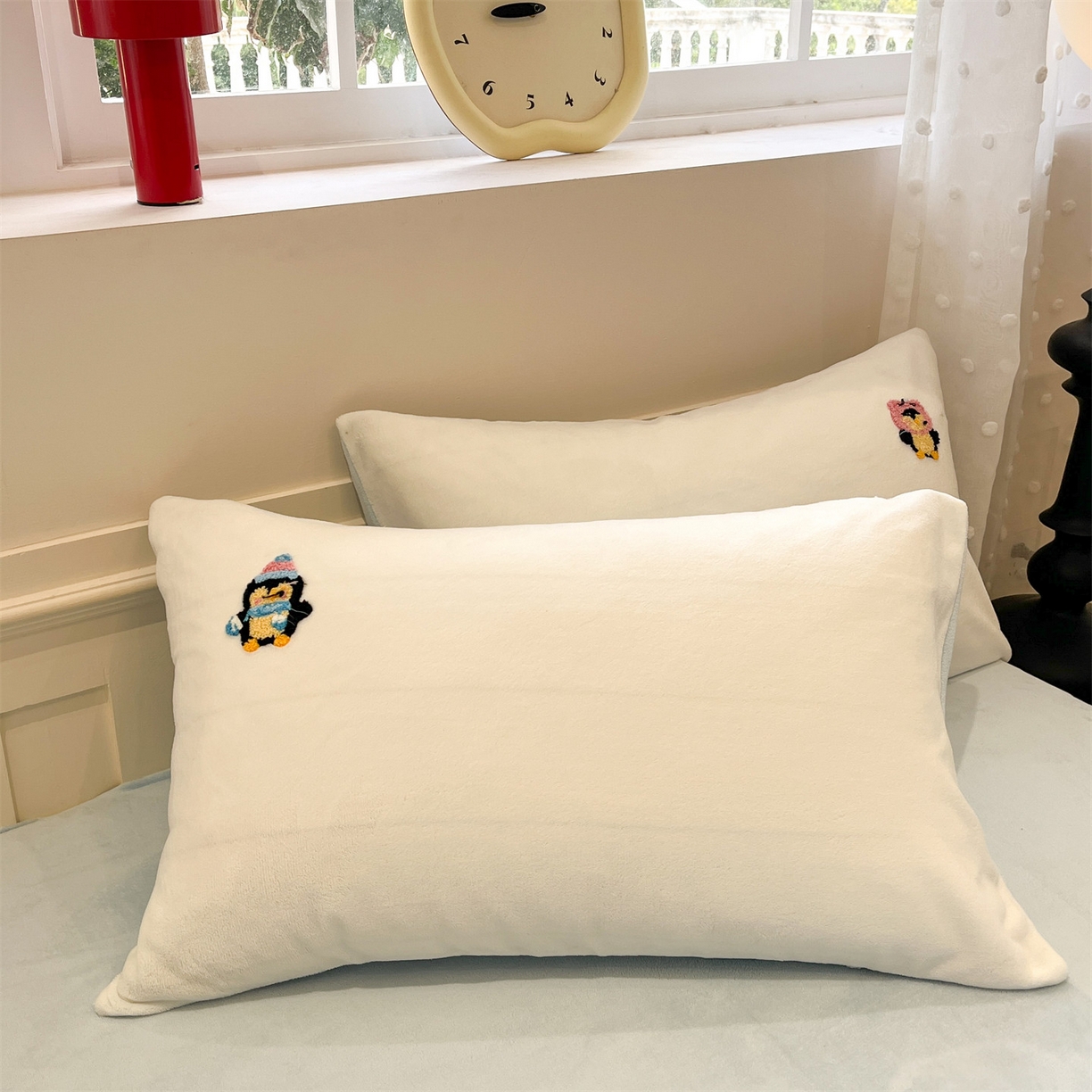 91家纺网 家纺一手货源 找家纺 星座家纺 2025新品牛奶绒毛巾绣冬被 被子被芯 冬被-企鹅伙伴