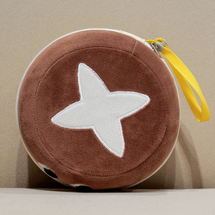 91家纺网 家纺一手货源 找家纺 仟亿莱 2025新款果蔬记忆棉u枕套盒 香菇黄格收纳