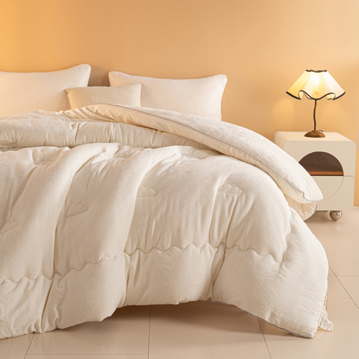 91家纺网 家纺一手货源 找家纺 （总）爱彼家纺 2025新款发财树提花大豆被被子被芯加厚冬被春秋被夏被子被芯