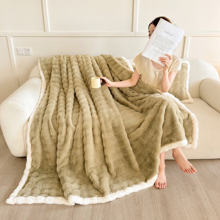 91家纺网 家纺一手货源 找家纺 （总）2025新款泡泡绒毛毯仿兔毛绒毛毯毯子