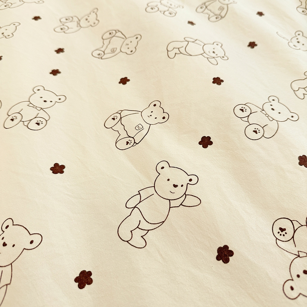 91家纺网 家纺一手货源 找家纺 昊川家纺 2025新款A类水洗双层纱豆豆被春秋被冬被被子被芯 小熊院长