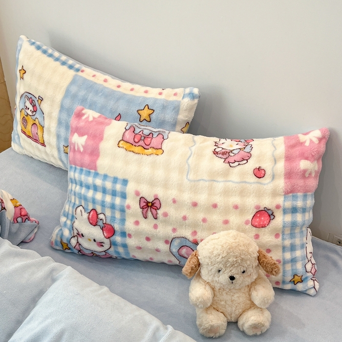 91家纺网 家纺一手货源 找家纺 （总）金梦拉家纺 2025直播爆款泡泡绒印花系列加厚牛奶绒四件套