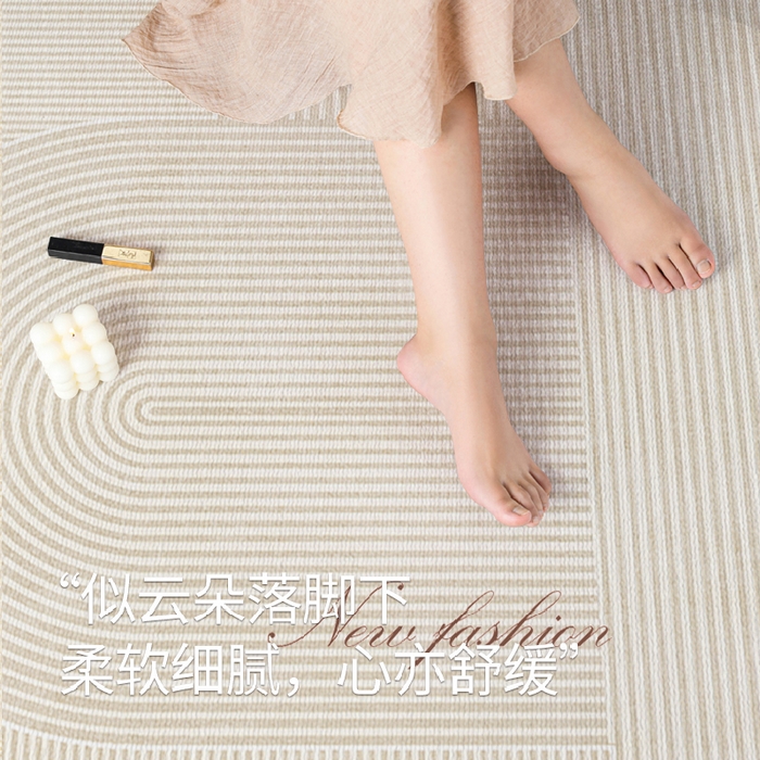 91家纺网 家纺一手货源 找家纺 卡初家居（原微来） 2025新款秋冬荷兰绒客厅地毯 莫妮卡-08