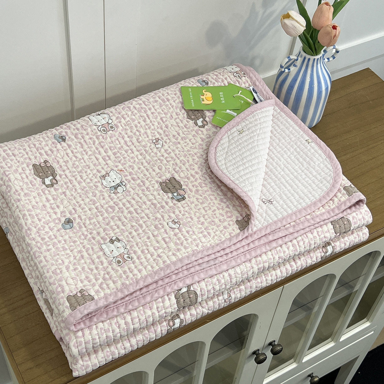 91家纺网 家纺一手货源 找家纺 （总）沐纯家居 2025新款跑量款双面纯棉印花水洗床盖