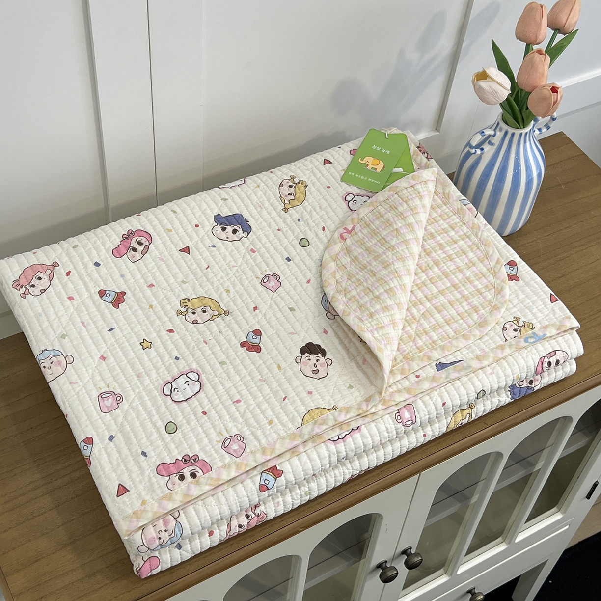 91家纺网 家纺一手货源 找家纺 （总）沐纯家居 2025新款跑量款双面纯棉印花水洗床盖