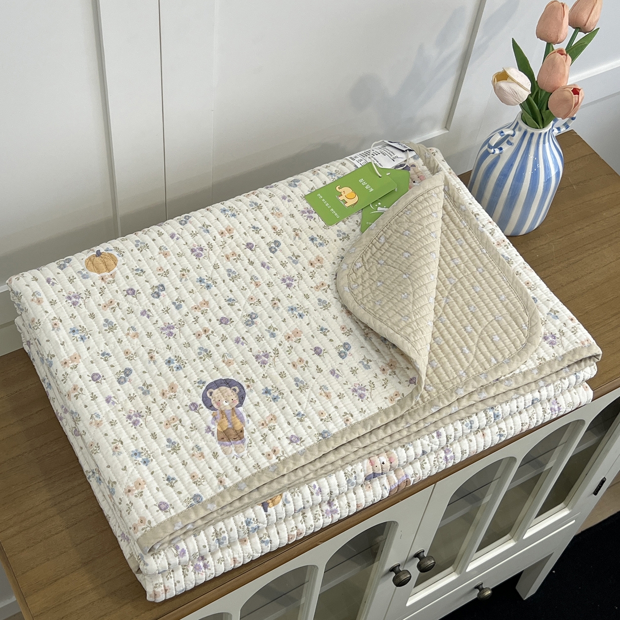 91家纺网 家纺一手货源 找家纺 （总）沐纯家居 2025新款跑量款双面纯棉印花水洗床盖