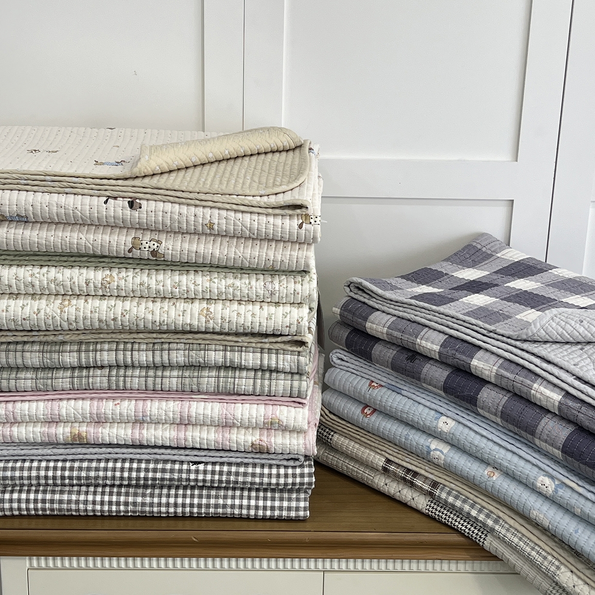 91家纺网 家纺一手货源 找家纺 （总）沐纯家居 2025新款跑量款双面纯棉印花水洗床盖