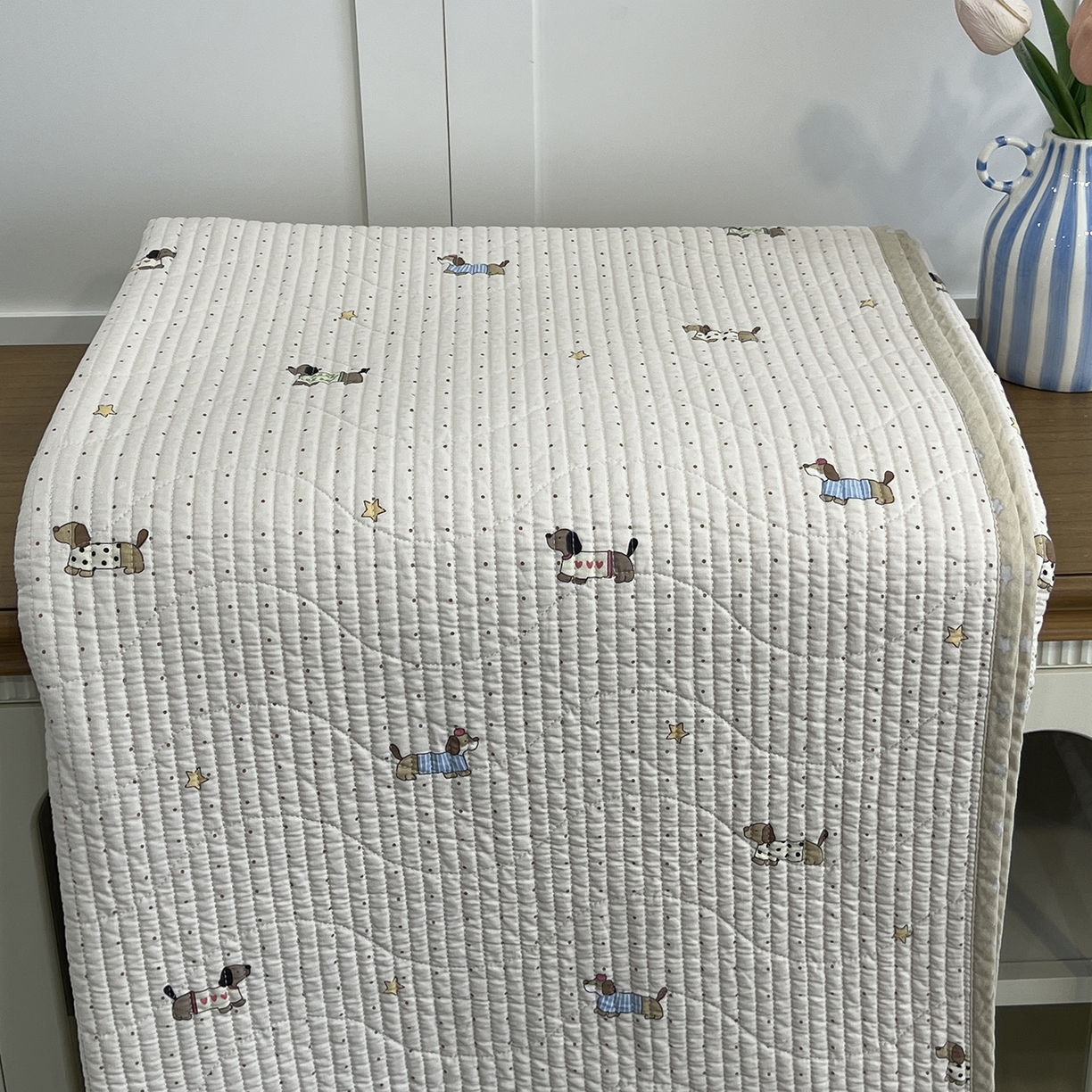 91家纺网 家纺一手货源 找家纺 （总）沐纯家居 2025新款跑量款双面纯棉印花水洗床盖