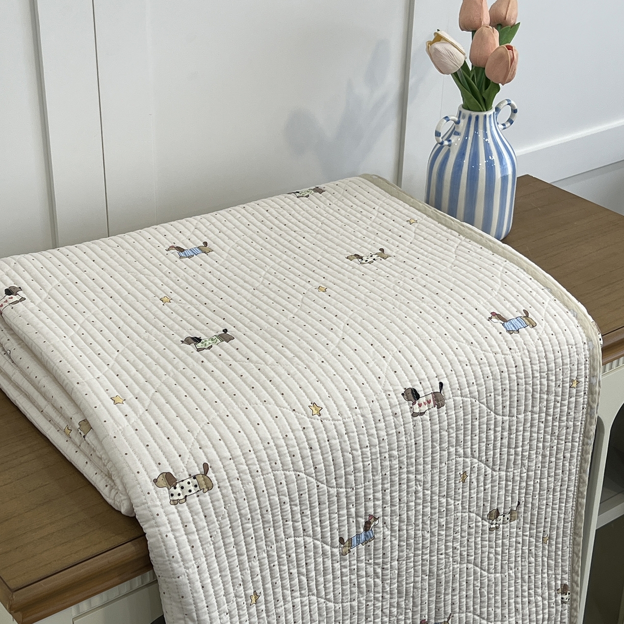 91家纺网 家纺一手货源 找家纺 （总）沐纯家居 2025新款跑量款双面纯棉印花水洗床盖