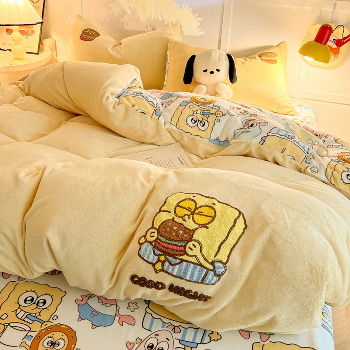 91家纺网 家纺一手货源 找家纺 （总）子钦家纺 2025新款热款牛奶绒蜡笔小新系列四件套