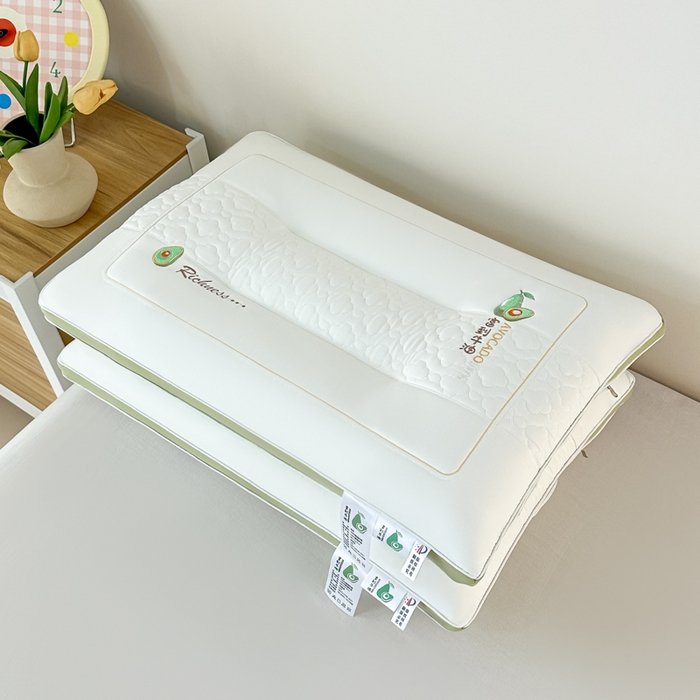 91家纺网 家纺一手货源 找家纺 （总）十仟家纺 2025新款柔软好睡眠枕头枕芯-牛油果