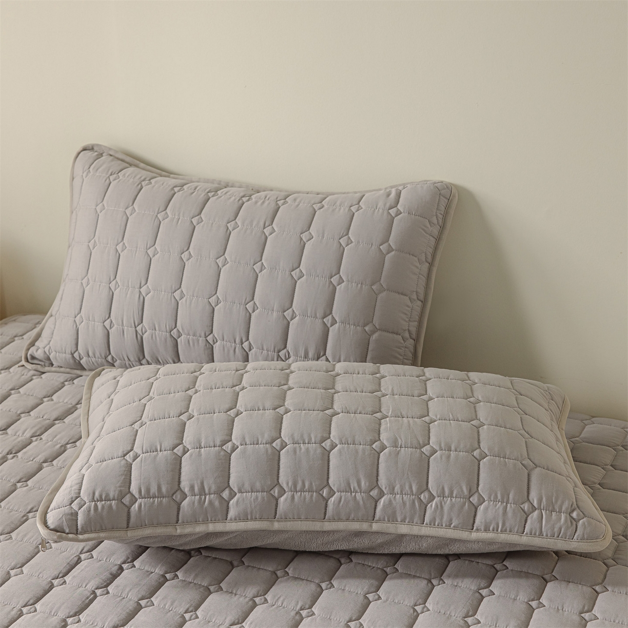 91家纺网 家纺一手货源 找家纺 （总）2025新款全棉牛奶绒双面款夹棉床笠