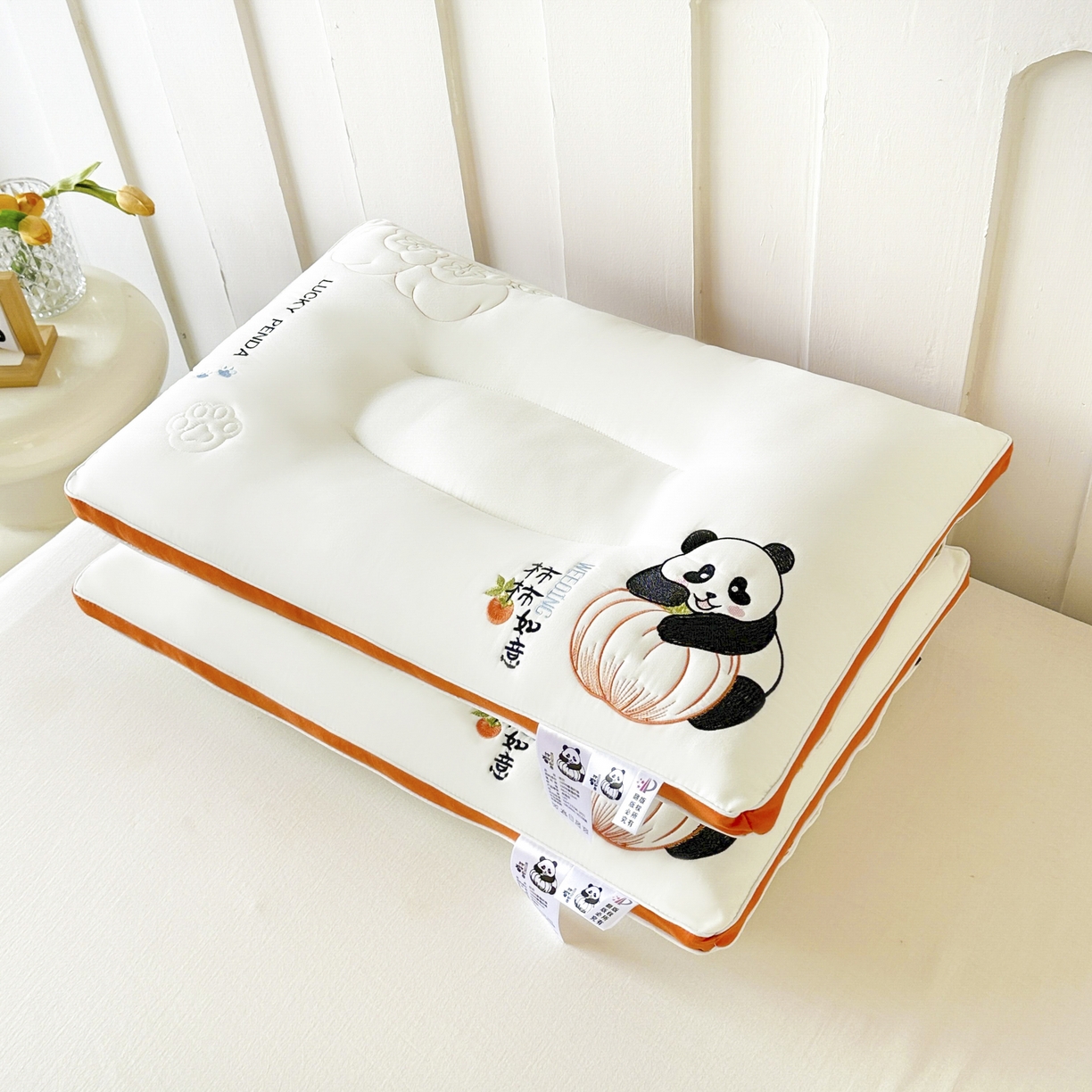 91家纺网 家纺一手货源 找家纺 （总）十仟家纺 2025新款柔软亲子舒睡枕枕头枕芯- 柿柿如意