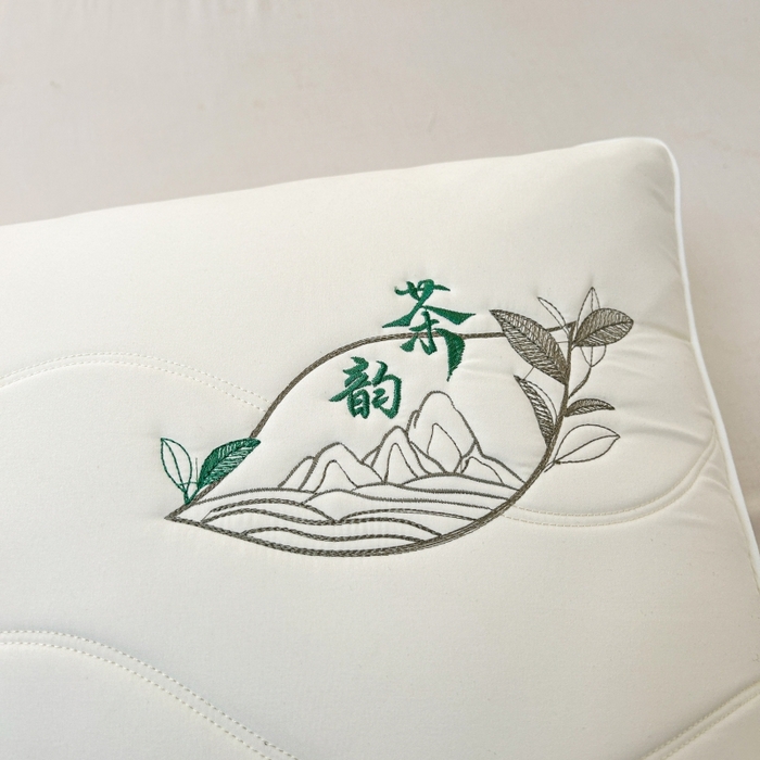 91家纺网 家纺一手货源 找家纺 十仟家纺 2025新款亲肤纯色茶韵枕枕头枕芯 白色