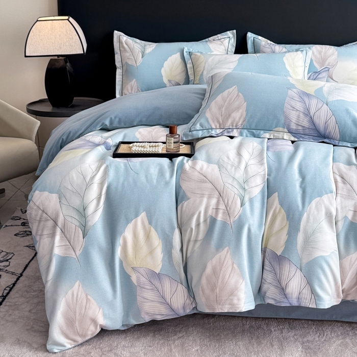 91家纺网 家纺一手货源 找家纺 （总）仟岸家纺 2025新款亲肤舒适全棉磨毛四件套系列