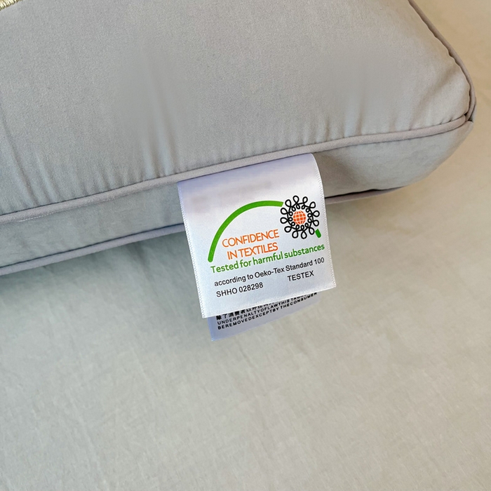 91家纺网 家纺一手货源 找家纺 十仟家纺 2025新款猫肚系列枕头枕芯 灰色