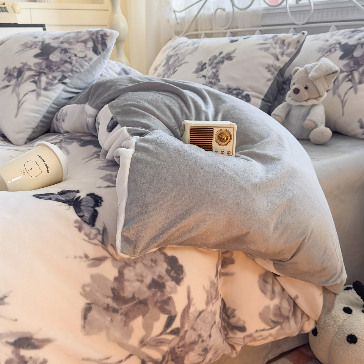 91家纺网 家纺一手货源 找家纺 潮邦创意家居 2025新款5D数码牛奶绒印花系列四件套 恋薇