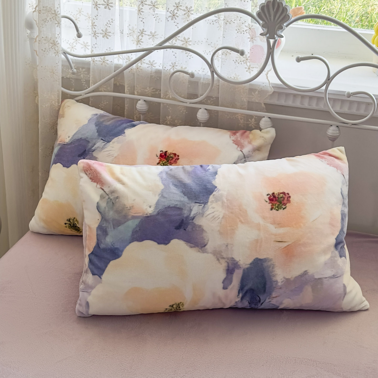 91家纺网 家纺一手货源 找家纺 潮邦创意家居 2025新款5D数码牛奶绒印花系列四件套 花蔓