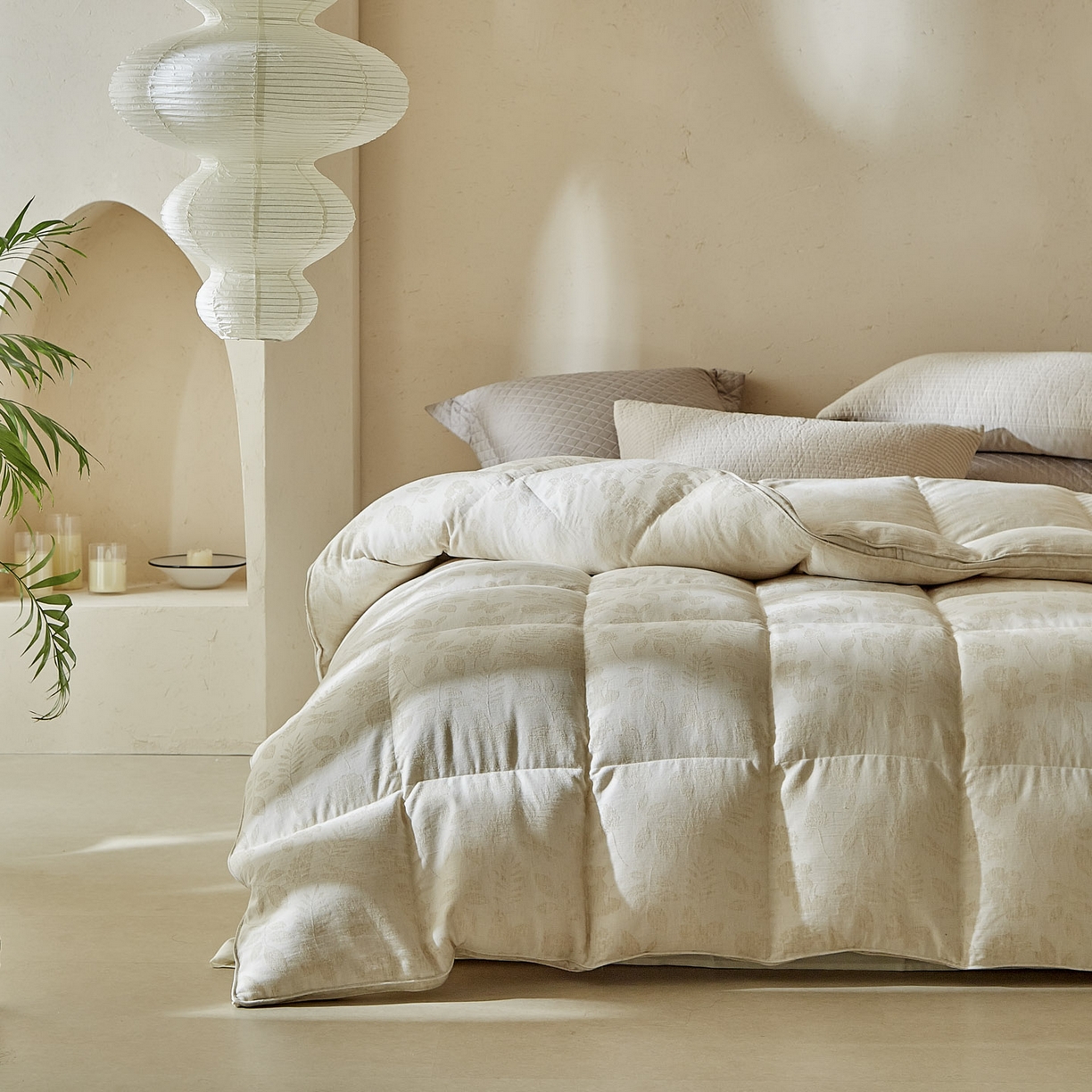 （总）暖羽屋羽绒馆 2025新款乐町95白鹅绒被芯 双层羽绒被子 加厚冬被2米被子 春秋被