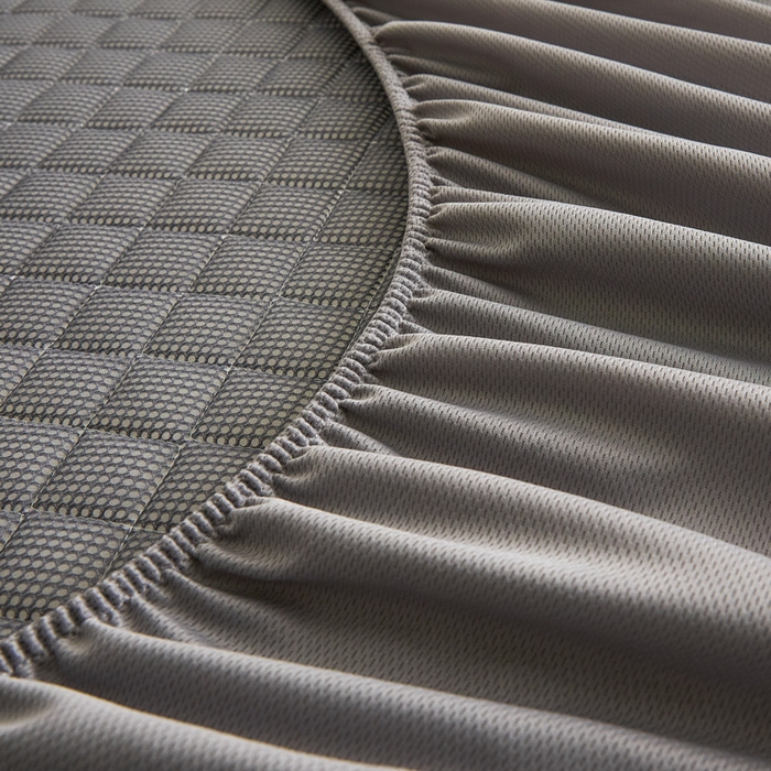 91家纺网 家纺一手货源 找家纺 由有家居 2025新品60S全棉长绒棉绗缝夹棉大豆纤维床垫床褥平铺款床笠款三件套 床笠-樱花粉