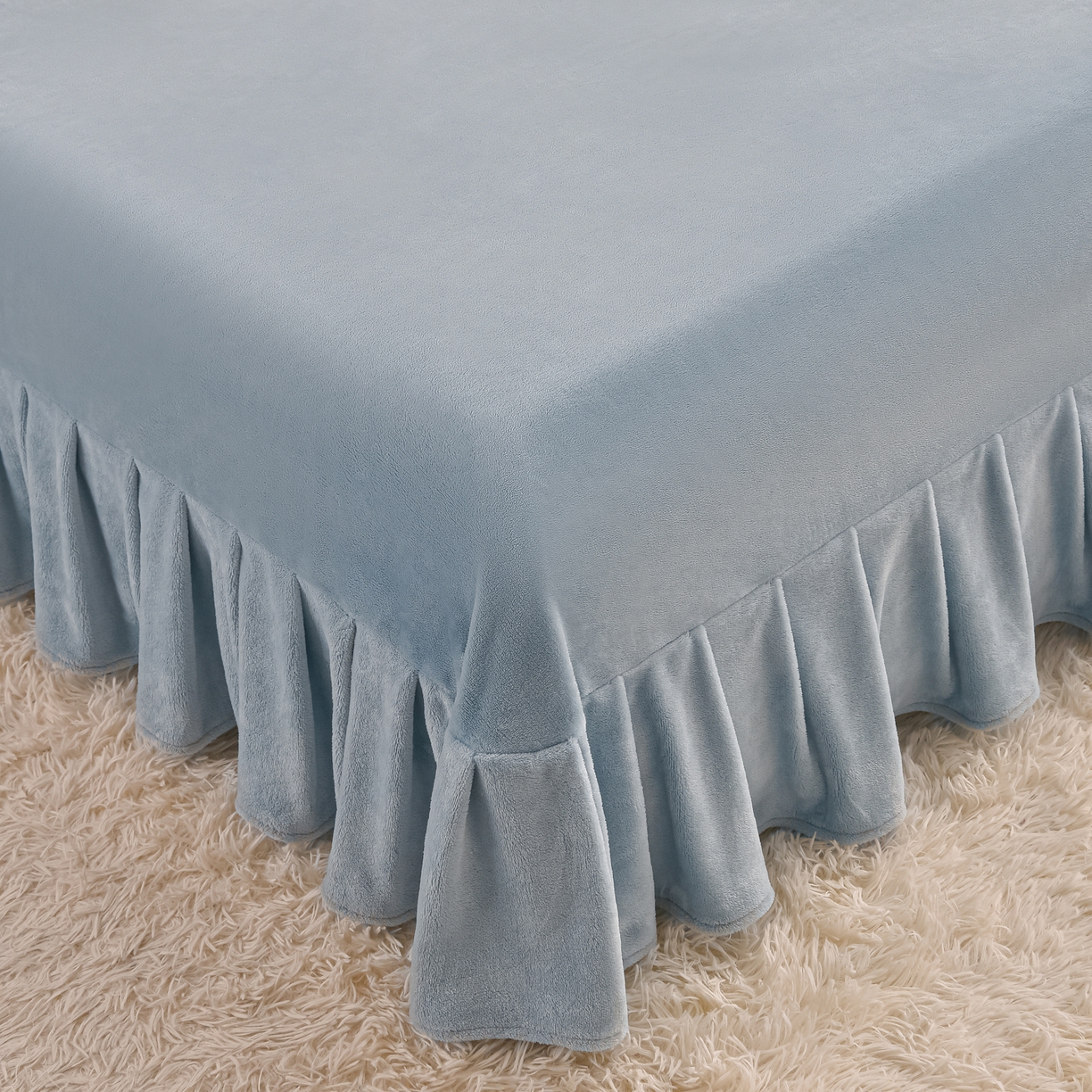 91家纺网 家纺一手货源 找家纺 董成龙家纺 2025新款直播爆款牛奶绒四件套雕花压线款法莱绒四件套11 初语-富贵兰