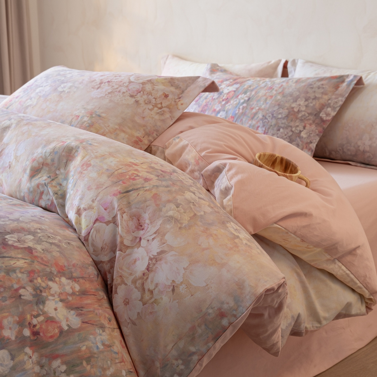 91家纺网 家纺一手货源 找家纺 （总）梦幻之城 2025新款加厚磨毛数码印花四件套